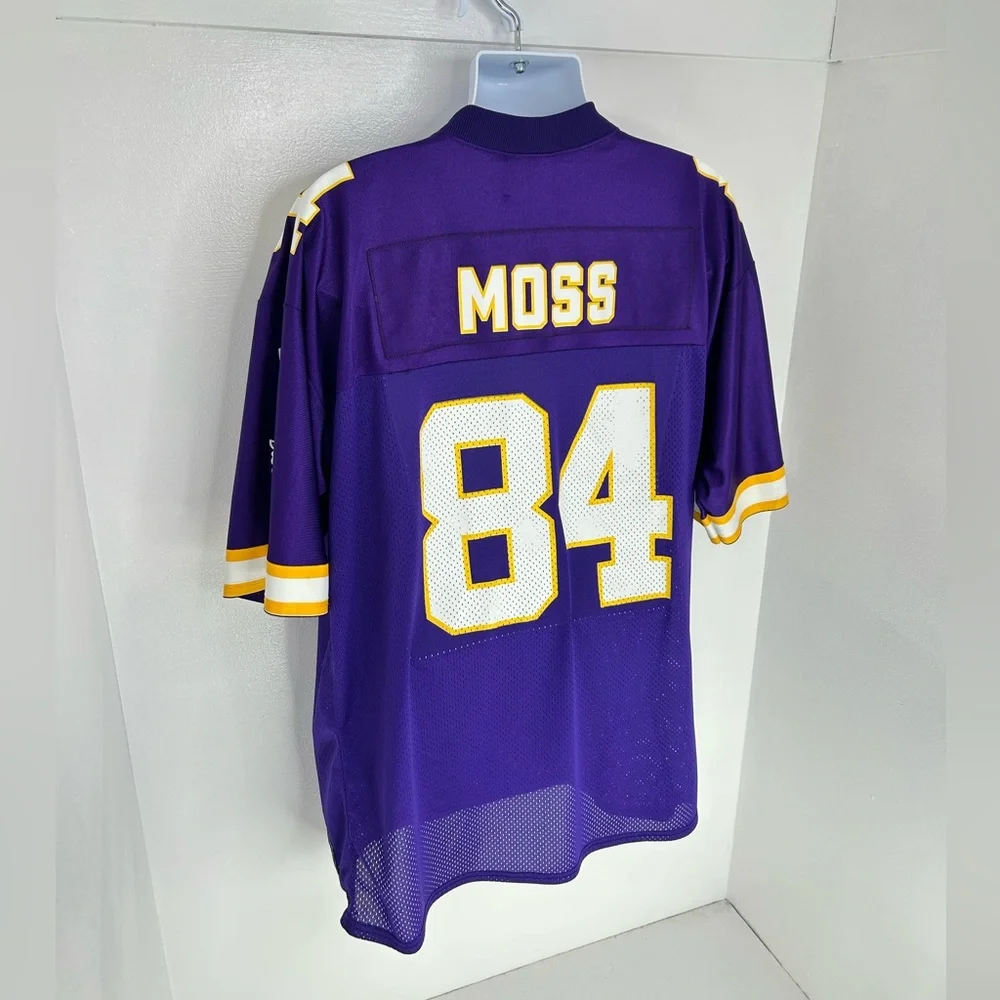Minnesota Vikings Puma Jersey Men's XL NFL Randy Moss #84 Vintage 90s Y2K *READ‎ - Picture 10 of 15